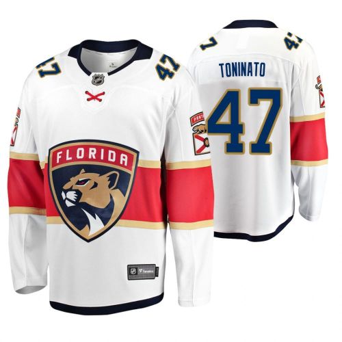 Florida Panthers Dominic Toninato 47 Jersey Men's Away Breakaway Player Jersey