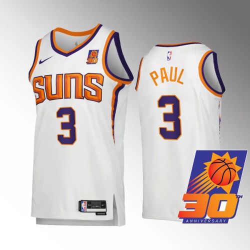 Chris Paul 3 Phoenix Suns White Jersey 30th Anniversary Association Edition