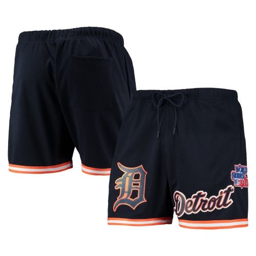 Detroit Tigers Team Logo Mesh Shorts - Navy, Men