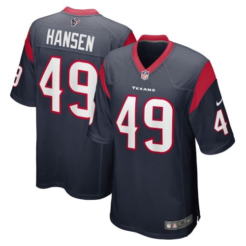 Jake Hansen Houston Texans Game Player Jersey - Navy