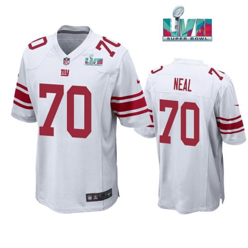 Evan Neal 70 New York Giants Super Bowl LVII Super Bowl LVII White Men Game Jersey