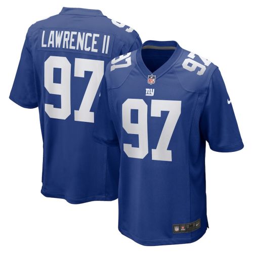 Dexter Lawrence II 97 New York Giants Men Team Game Jersey - Royal