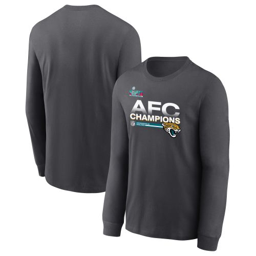 Jacksonville Jaguars AFC Champions Locker Room Trophy Collection Dark Heather Sweatshirt