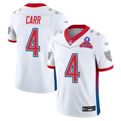 Derek Carr 4 Las Vegas Raiders Pro Bowl 2023 Patch Men Jersey - White