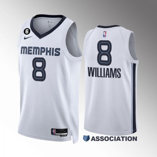 Ziaire Williams 8 Memphis Grizzlies 2022-23 Association Edition White Jersey