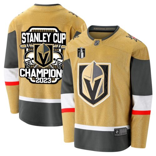 Vegas Golden Knights Crowned Champions 2023 Stanley Cup Men Jersey - Yellow