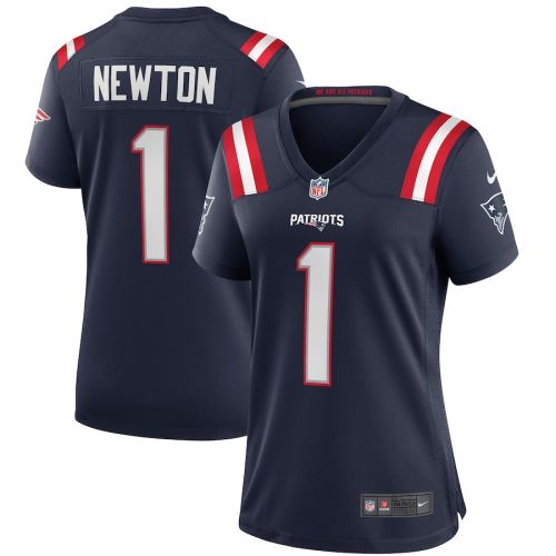 Cam Newton 1 New England Patriots Women Game Jersey - Navy