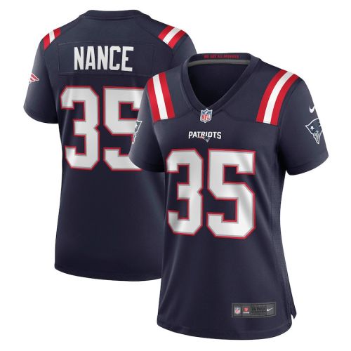 Jim Nance 35 New England Patriots Women Retired Jersey - Navy