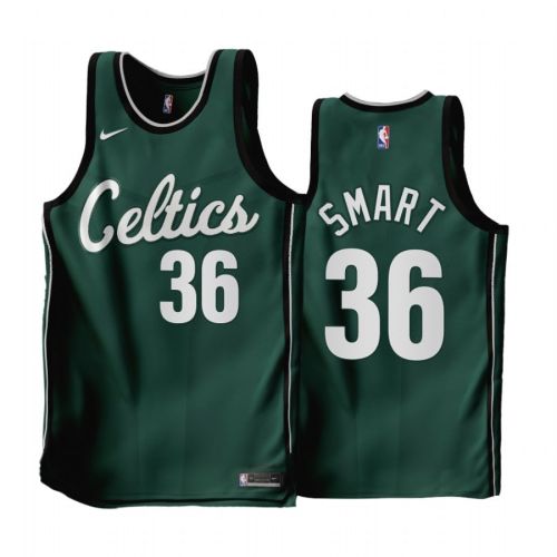 2022-23 Boston Celtics Marcus Smart 36 Green City Edition Men Jersey