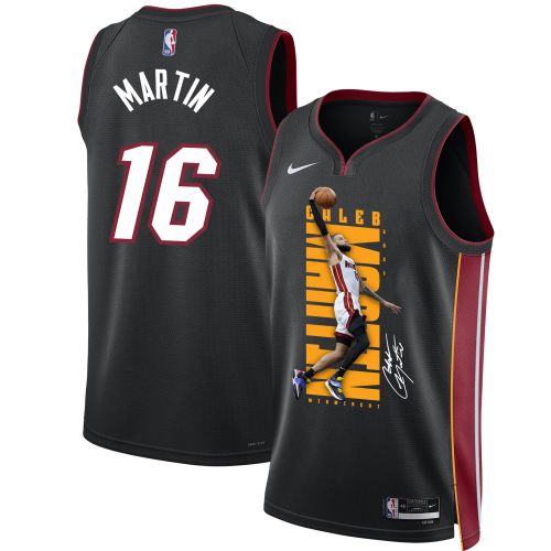 Caleb Martin 16 Miami Heat Energizing Force 2023 NBA Champions Swingman Jersey - Black