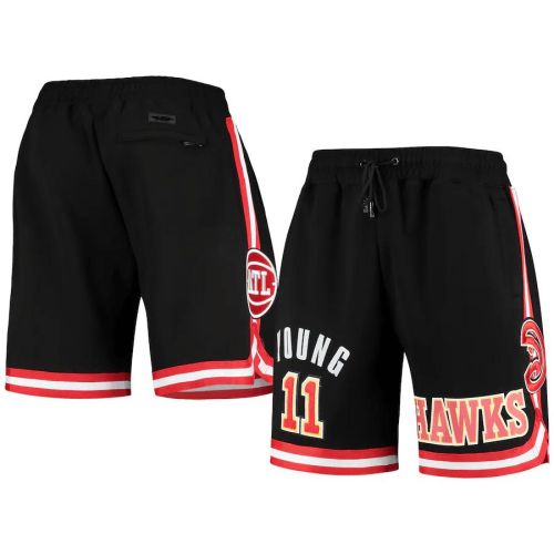 Trae Young 11 Atlanta Hawks Black Team Player Shorts - Men