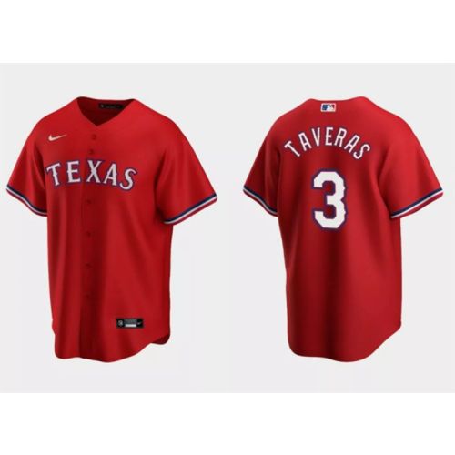 Leody Taveras 3 Texas Rangers 2023 Alternate Cool Base Game Jersey - Red