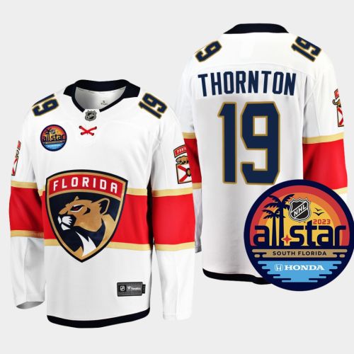 Men Florida Panthers Joe Thornton 19 2023 NHL All-Star Away White Jersey