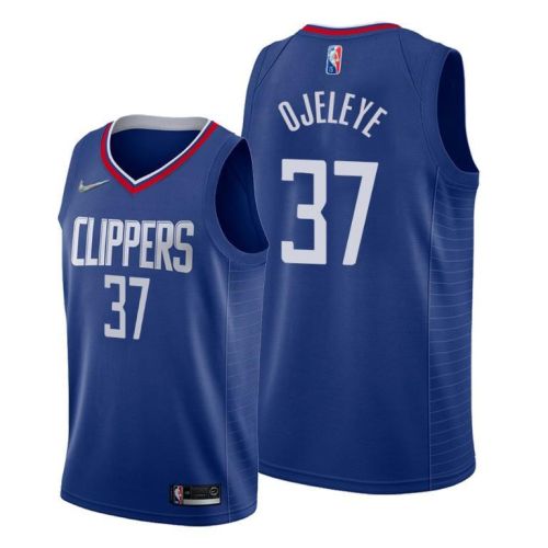 Semi Ojeleye 37 Los Angeles Clippers 2022 Icon Edition Blue Jersey Diamond Badge - Men Jersey