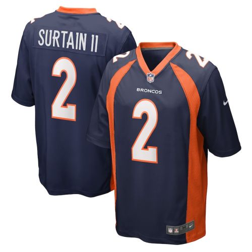 Patrick Surtain II 2 Denver Broncos Home Game Player Jersey - Navy