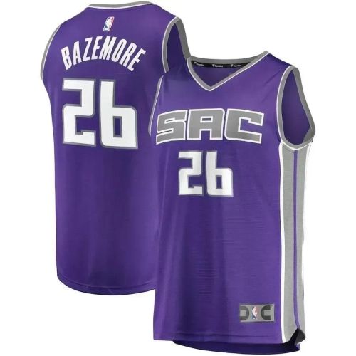 Kent Bazemore Sacramento Kings Fast Break Road Player Jersey - Purple