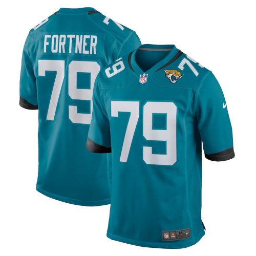 Luke Fortner 79 Jacksonville Jaguars Men's Game Jersey - Teal