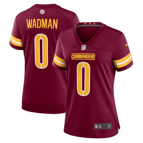 Colby Wadman 0 Washington Commanders Women's Game Jersey - Burgundy