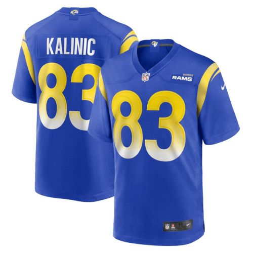 Nikola Kalinic 83 Los Angeles Rams Game Men Jersey - Royal