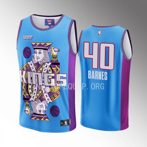 Harrison Barnes 40 Sacramento Kings NBA & KidSuper Studios Unisex Hometown Jersey