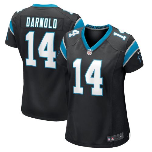 Sam Darnold 14 Carolina Panthers Women Game Jersey - Black