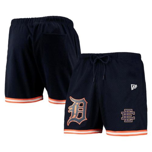 Detroit Tigers Team Standard Logo Mesh Shorts - Navy