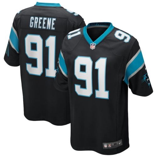 Kevin Greene 91 Carolina Panthers Men Game Retired Jersey - Black