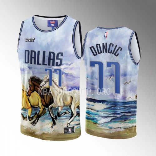 Luka Doncic 77 Dallas Mavericks NBA & KidSuper Studios Unisex Hometown Jersey