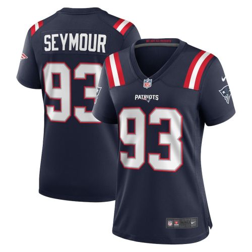 Richard Seymour ̣93 New England Patriots Women Retired Game Jersey - Navy