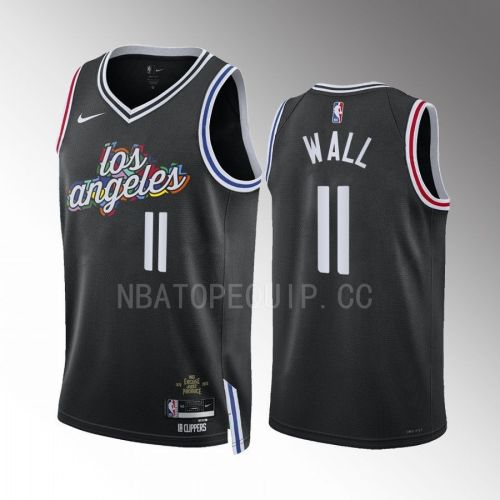 Los Angeles Clippers John Wall 11 2022-23 City Edition Black Jersey Swingman