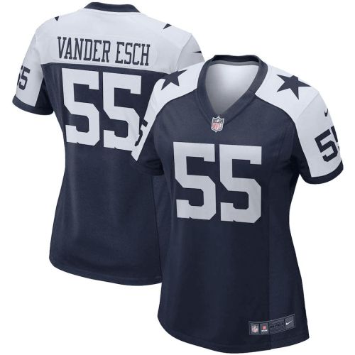 Leighton Vander Esch 55 Dallas Cowboys Women's Alternate Game Team Jersey - Navy