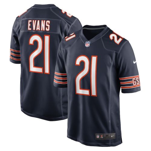 Darrynton Evans Chicago Bears Game Player Jersey - Navy