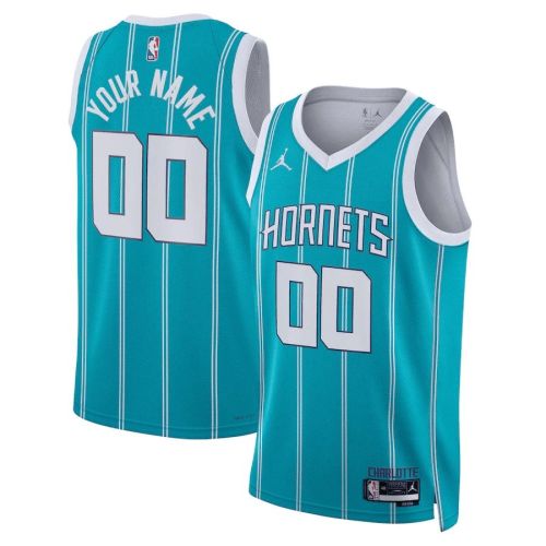 Charlotte Hornets Custom 00 Men 2022/23 Swingman Jersey - Icon Edition