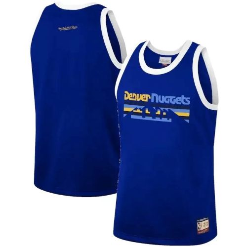 Denver Nuggets Mitchell & Ness Hardwood Classics Team Heritage Fashion Jersey - Royal