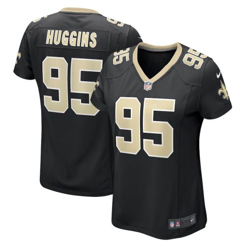 Albert Huggins 95 New Orleans Saints Women's Game Jersey - Black