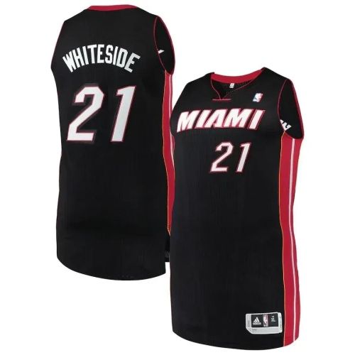 Hassan Whiteside Miami Heat Finished Jersey - Black