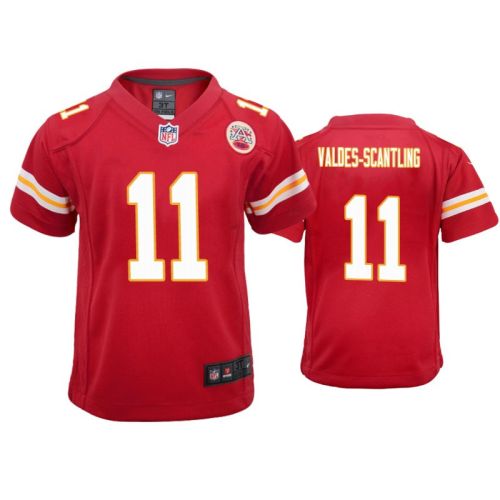 Marquez Valdes-Scantling 11 Kansas City Chiefs Youth Game Jersey - Red Jersey