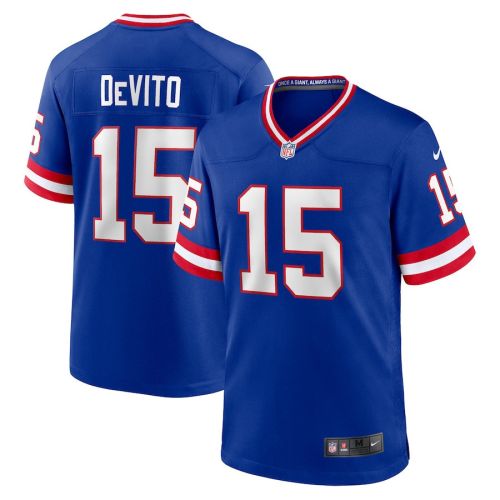 Tommy DeVito 15 New York Giants Alternate Game Men Jersey - Royal