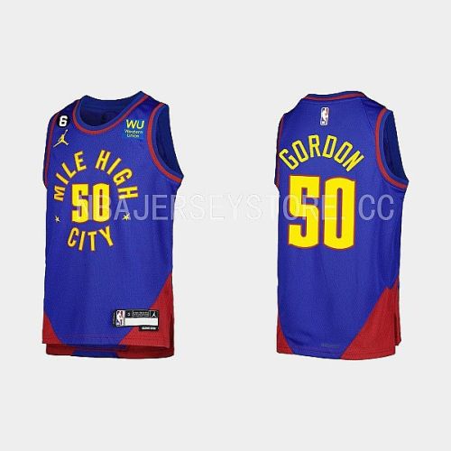 Youth Denver Nuggets Aaron Gordon 50 Statement Edition 2022-23 Royal Men Jersey