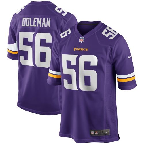 Chris Doleman 56 Minnesota Vikings Men Game Retired Jersey - Purple