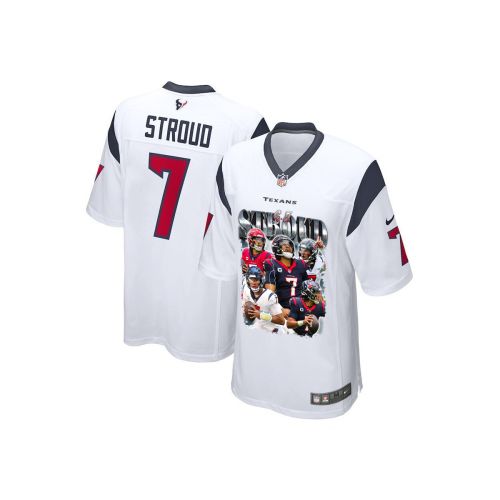 C.J. Stroud 7 Houston Texans The Gunslinger Game YOUTH Jersey - White