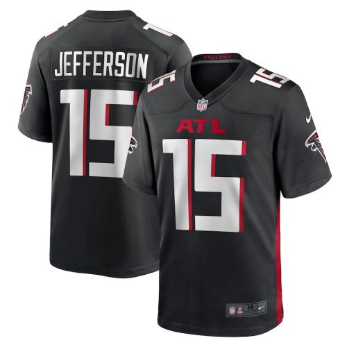 Van Jefferson 15 Atlanta Falcons Men Game Jersey - Black