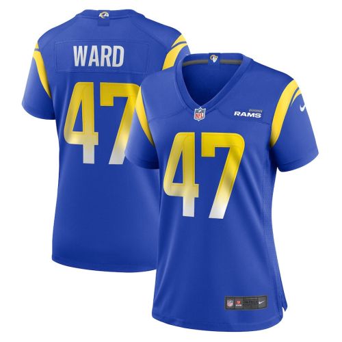 Alex Ward 47 Los Angeles Rams Game Women Jersey - Royal