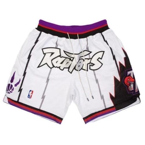 Toronto Raptors NBA Retro Shorts In White