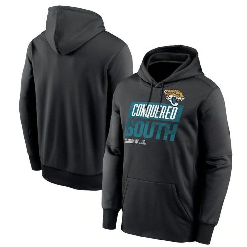 Jacksonville Jaguars 2022 AFC South Division Champions Locker Room Trophy Collection Pullover Hoodie - Black