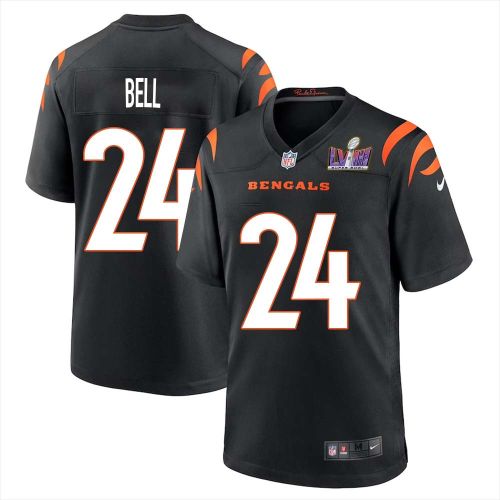 Vonn Bell 24 Cincinnati Bengals Super Bowl LVIII Men Home Limited Jersey - Black