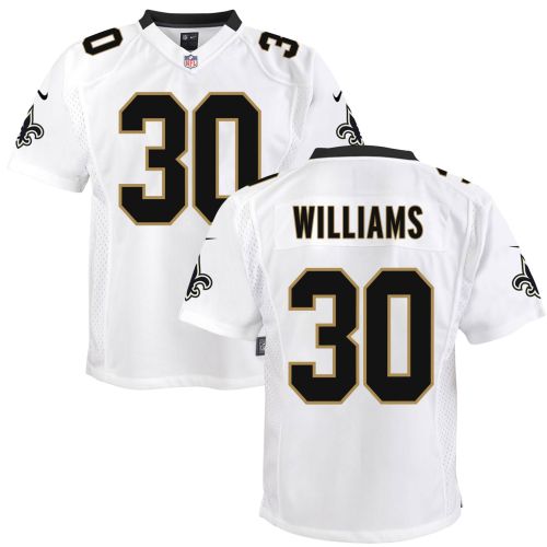 Jamaal Williams 30 New Orleans Saints Youth Game Jersey - White