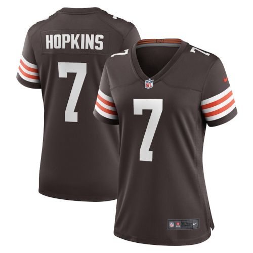 Dustin Hopkins 7 Cleveland Browns Women Team Game Jersey - Brown