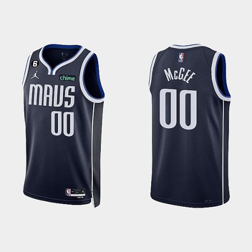 Dallas Mavericks 00 JaVale McGee 2022-23 Statement Edition Navy Men Jersey