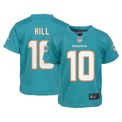 Tyreek Hill 10 Miami Dolphins Toddler Game Jersey - Aqua